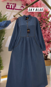 DENIM ABAYA SKY BLUE_img_0