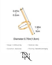 uxury Tail Design Ring – Trendy Silver & Golden Plated Finger Ring_img_1
