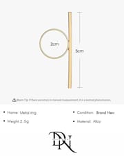 uxury Tail Design Ring – Trendy Silver & Golden Plated Finger Ring_img_2