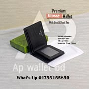 Gucci Premium Glossy Wallet With Branding Box & Dust bag_img_3