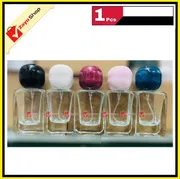 Empty Perfume Atomizer Refillable Spry Bottle round cap Transparent Glass square Shape 30ml_img_0