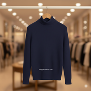 Classic Nevy Blue Turtleneck Sweater_img_0