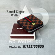 Round Zipper Louise Vuitton Daba Design Wallet With Box_img_0