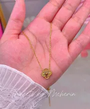 Gold clover pendant High quality_img_1