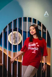 Ladies T-shirt (Sun Flower)_img_3