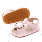 Baby Girls PU Leather Anti-Slip Sunflower Comfortable Sandals (6-18 months)_img_3