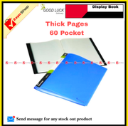 Good Luck Display Book 20/30/40/ 60 pocket Thick Plastic File Folder Display Presentation Book, A4 Size Random color 1pcs_img_5