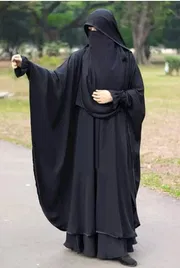 Unveil the Charm of Irani Borkha Design Latest Stylish and Fashionable Borka Dresses from the Khimar Collection for Girls and Women (Jakiya)_img_1