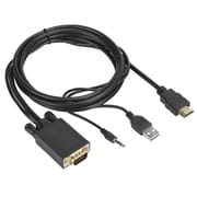 VGA to HDMI Adapter Cable with Audio Input – Supports 1080P Full HD for PC, Laptop, PS4, Xbox, TV Box_img_1