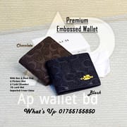 Coach Brand Short Premium Embossed wallet With Box & Dust Bag_img_0
