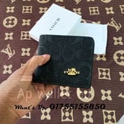 Coach Brand Short Premium Embossed wallet With Box & Dust Bag_img_5