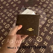 Coach Brand Short Premium Embossed wallet With Box & Dust Bag_img_6