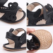 Baby Girls PU Leather Anti-Slip Grasshopper Comfortable Sandals (0-18 Months)_img_5