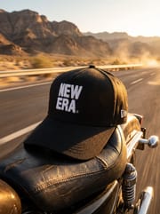 New Era Embroidered Black Snapback Cap | Adjustable Mesh Back / BRANDZ X_img_2