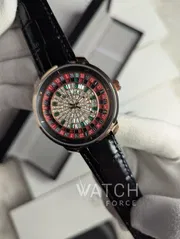 Jacob and Co Casino Roulette Rose Gold Black Belt_img_1