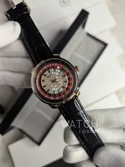 Jacob and Co Casino Roulette Rose Gold Black Belt_img_2