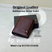 Mont Blanc Multifunction Bi-fold Original Leather Wallet With OG Box_img_3