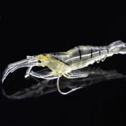 Lifelike Shrimp Fishing Lures, 5cm, Slow Sinking Soft Bait with Single Hook - Ideal for Bass, Trout, Salmon in Freshwater & Saltwater, Fishing Bait_img_2