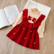 Baby Girls Winter Knitted Warm & Stylish Kids Party Dress (1 to 5 years) for yours ANGEL_img_1