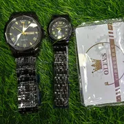 Olevs Stainless Steel Fashionable Couple Watches_img_2