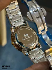 Bestwin BW163 Stainless Steel Watch (White Dial)_img_3