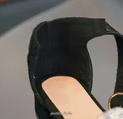 Kids Girls Summer Leather Diamond Bow Princess Flat Heel Sandals (3.5 to 11 years)_img_5