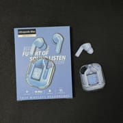 Ultrapods Max 5.3 Wireless Earbuds with Touch Control and Hi-Res Audio, Bluetooth 5.3, LED Display, Clear Transparent Design - New_img_4