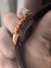 Rolex Rainbow Rose Gold Quartz Watch_img_3