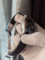 Rolex Rainbow Silver Quartz Watch_img_2