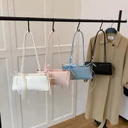 Solid color Korean Bow Armpit shoulder bag_img_0