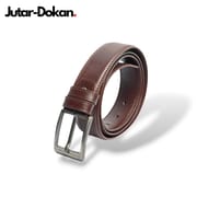 Leather Plain Belt Chocolate_img_1