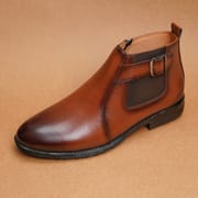 Side Buckles Mustard Chelsea Boot_img_2