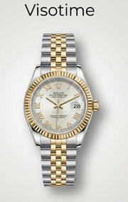 Rolex Oyster Perpetual Lady-Datejust Two-Tone Watch with Silver Roman Dial_img_0