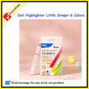 Deli Highlighter Little Srnqer 6 Colors set, Model:-U13-6C_img_1
