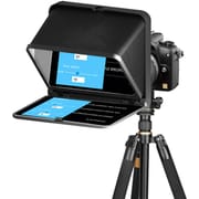 LENSGO TC7 Portable Professional Teleprompter for Cameras & Smartphones – Foldable with Bluetooth Remote, 8 Lens Adapters (Black) | Price in BD_img_0