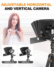 LENSGO TC7 II 7.9" Foldable Portable Teleprompter for Smartphones, Tablets & DSLR Cameras – With Bluetooth Remote & App Control | Price in BD_img_2