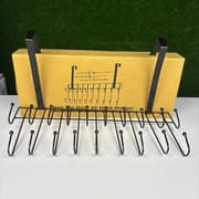 Classic Black Iron Over-the-Door Hanger – 19 Hooks, Space-Saving Organizer for Coats, Hats & Accessories (1 Piece) | Price in BD_img_0