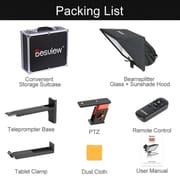 Desview TP170 Portable Teleprompter for Tablets & Smartphones – 17" Max, with Beamsplitter Glass, Remote, App & Adjustable Mount | Price in BD_img_4