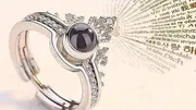 100 LANGUAGE "I LOVE YOU" RING + ROYAL BLUE PREMIUM BOX_img_3
