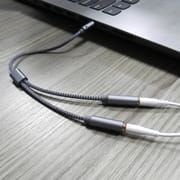 Braided 3.5mm earphone adapter cable 1-2 splitter extension cable 2-in -1 audio cable couple sharing cable_img_3