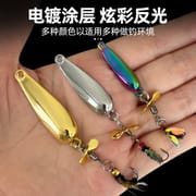 5 pcs 10g Spoon Lure for Fishing - Modified Moth Sequins Fly Sequins Hanging Propeller Fly Hook Poisonous Mosquito Hook Remote Lure Fly Bait Fly Bait_img_12