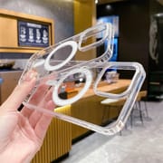 Clear For Magsafe Magnectic Wireless Charge Case For iPhone 17 16 13 12 Mini 11 14 15 Pro Max 7 8 Plus XR, xsAcrylic Cover_img_1