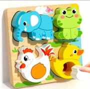 Kids Early Educational Building Block 3D Wooden Puzzle Set for your ANGEL'S Concentration_img_3