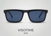 Premium Double Poly Rectangular Sunglasses – Matte Black / Blue Lens_img_0