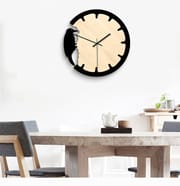 Woodpecker Retro Wall Clock – Creative European Style Wooden Decorative Clock for Home & Office_img_9