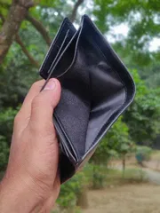 KROYSHALA Men's Leather Wallet - Black | Slim & Stylish Bifold_img_5