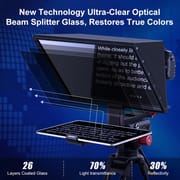 Desview TP170 Portable Teleprompter for Tablets & Smartphones – 17" Max, with Beamsplitter Glass, Remote, App & Adjustable Mount | Price in BD_img_2