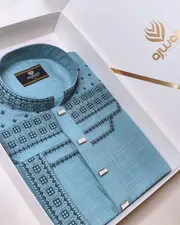 Classic Sky Threadwork Panjabi_img_0