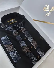 Noir Elegance Embroidery Panjabi -A3B103_img_0