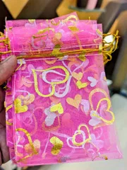 13x18cm ( 5x7 inc ) Big Size Organza Pouch Mesh Bag , Gift Net Bag_img_1